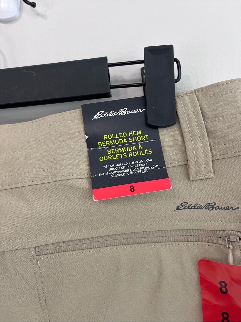 Eddie Bauer Women's Stretch UPF 50 Rolled Hem Adjustable Length Bermuda Short 8 - Picture 7 of 12